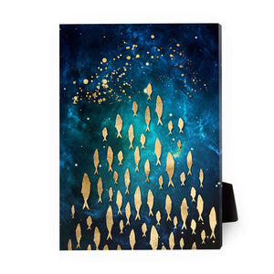 The Golden Array B Desktop Canvas Desktop Canvas 13 x 18cm Clock Canvas