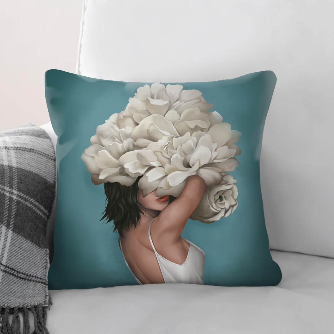 The Hidden Woman B Cushion Cushion Cushion Square Clock Canvas