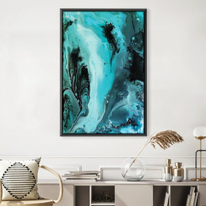 The Minty Way Canvas Art 30 x 45cm / Unframed Canvas Print Clock Canvas