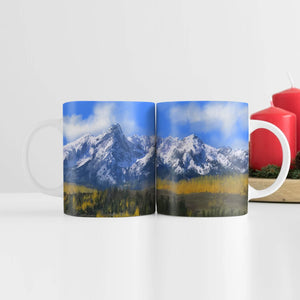 The Rockies Mug Mug White Clock Canvas