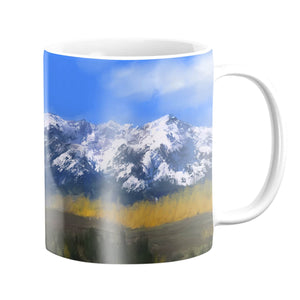 The Rockies Mug Mug White Clock Canvas