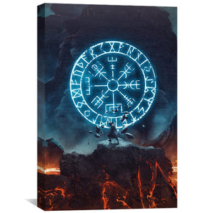 The Samurai Canvas Art Clock Canvas