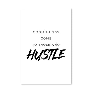 Those Who Hustle Canvas Art Clock Canvas