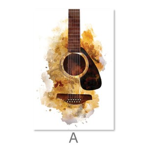 Three Guitarists Canvas Art Clock Canvas