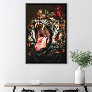 Tiger 4 Canvas Art 30 x 45cm / Unframed Canvas Print Clock Canvas