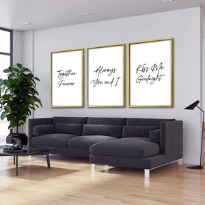 Together Forever Canvas Art Clock Canvas