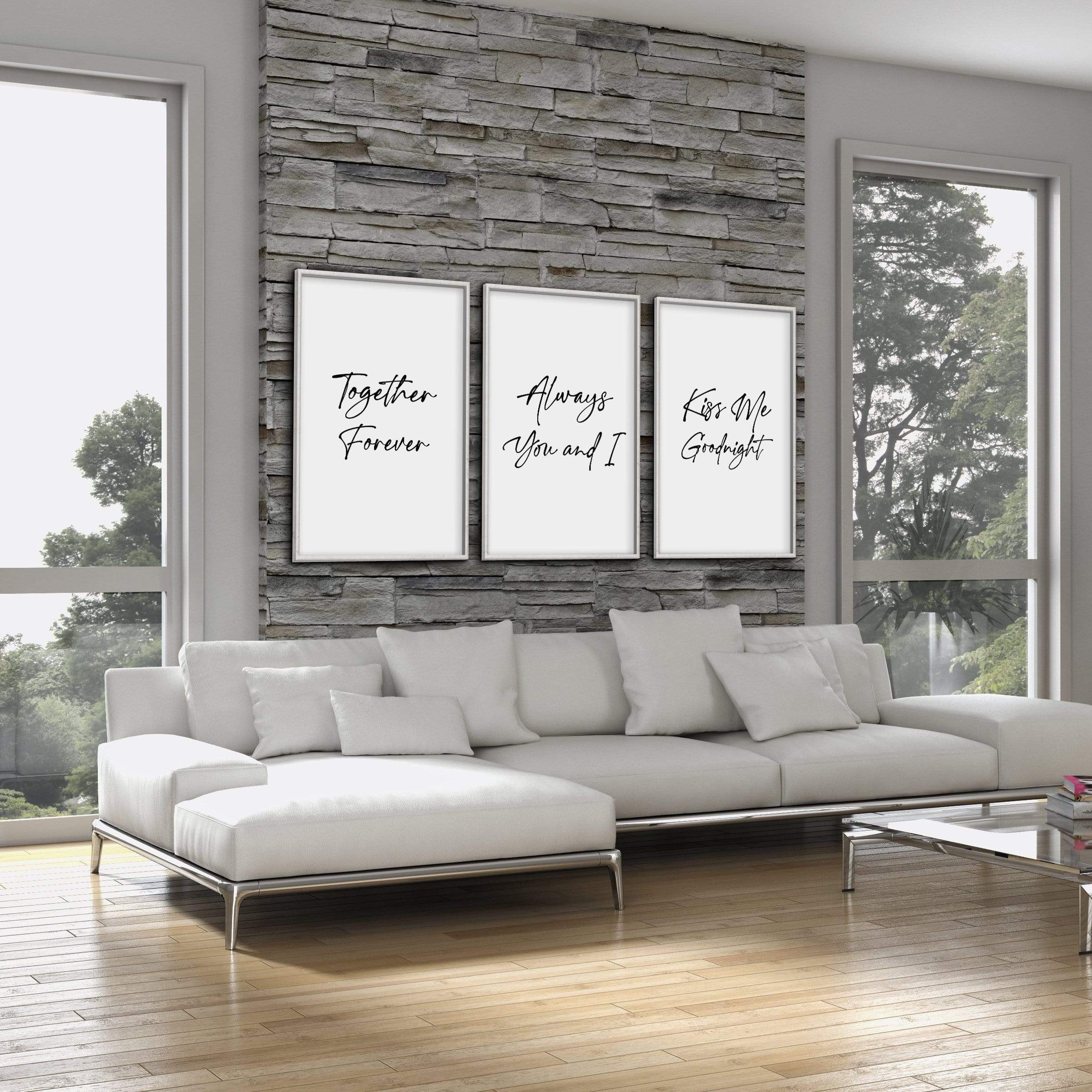 Together Forever Canvas Art Clock Canvas