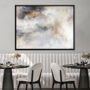 Tone and Abstract Canvas Art Clock Canvas