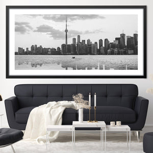 Toronto Skyline Print Art Clock Canvas