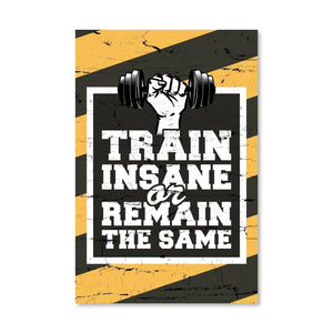 Train Insane Canvas Art Clock Canvas