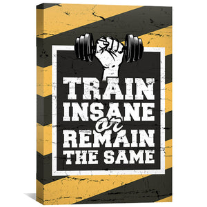 Train Insane Canvas Art 30 x 45cm / Unframed Canvas Print Clock Canvas