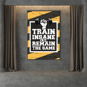 Train Insane Clock Canvas