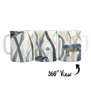 Tranquil Turtles Mug Mug White Clock Canvas
