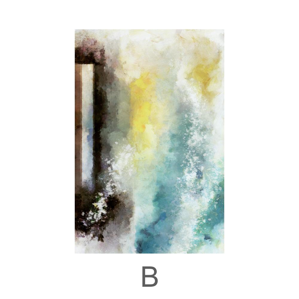 Transcend Colors Canvas Art B / 40 x 60cm / Unframed Canvas Print Clock Canvas