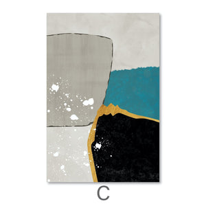 Transession Canvas Art C / 40 x 50cm / Unframed Canvas Print Clock Canvas