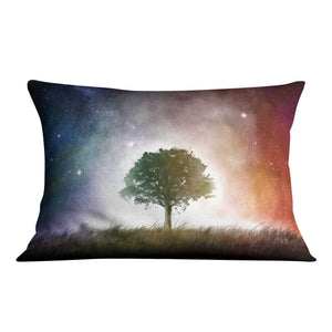 Tree of Light Cushion Cushion 48 x 33cm Clock Canvas