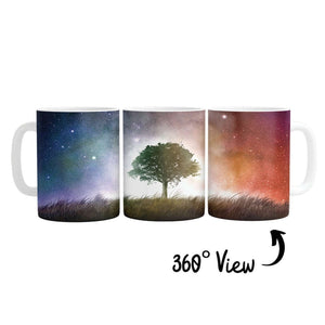 Tree of Light Mug Mug White Clock Canvas