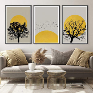 Tree Shadow Canvas Art Clock Canvas