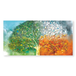 Tree Stages Canvas Art Clock Canvas