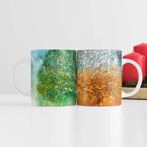 Tree Stages Mug Mug White Clock Canvas
