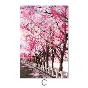 Trees Of Fuji Canvas Art C / 40 x 60cm / Unframed Canvas Print Clock Canvas