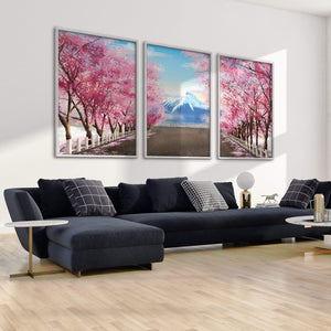 Trees Of Fuji Canvas Art Clock Canvas
