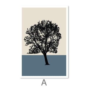 Tri Forest Layer Canvas Art Clock Canvas