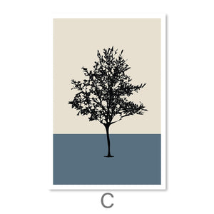 Tri Forest Layer Canvas Art Clock Canvas