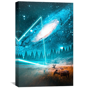 Triangle Canvas Art Clock Canvas