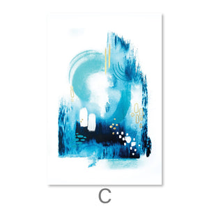 Trident Seas Canvas Art Clock Canvas