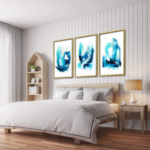 Trident Seas Canvas Art Clock Canvas