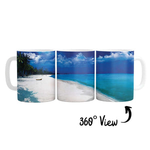Tropical Escape Mug Mug White Clock Canvas