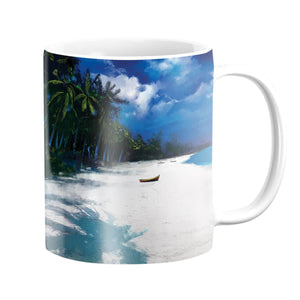Tropical Escape Mug Mug White Clock Canvas