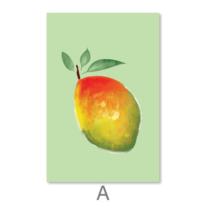 Tropical Fruit Canvas Art A / 30 x 45cm / Unframed Canvas Print Clock Canvas