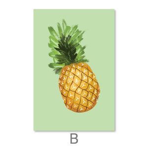 Tropical Fruit Canvas Art B / 30 x 45cm / Unframed Canvas Print Clock Canvas