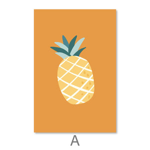 Tropical Fruities Canvas Art Clock Canvas