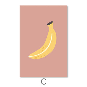 Tropical Fruities Canvas Art Clock Canvas