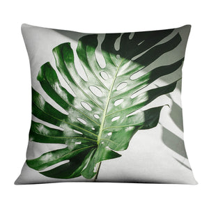 Tropical Leaf A Cushion Cushion Cushion Square Clock Canvas