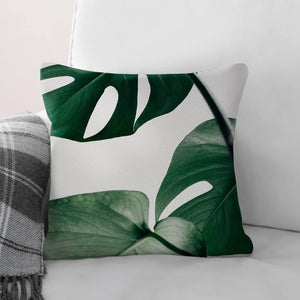 Tropical Leaf C Cushion Cushion Cushion Square Clock Canvas