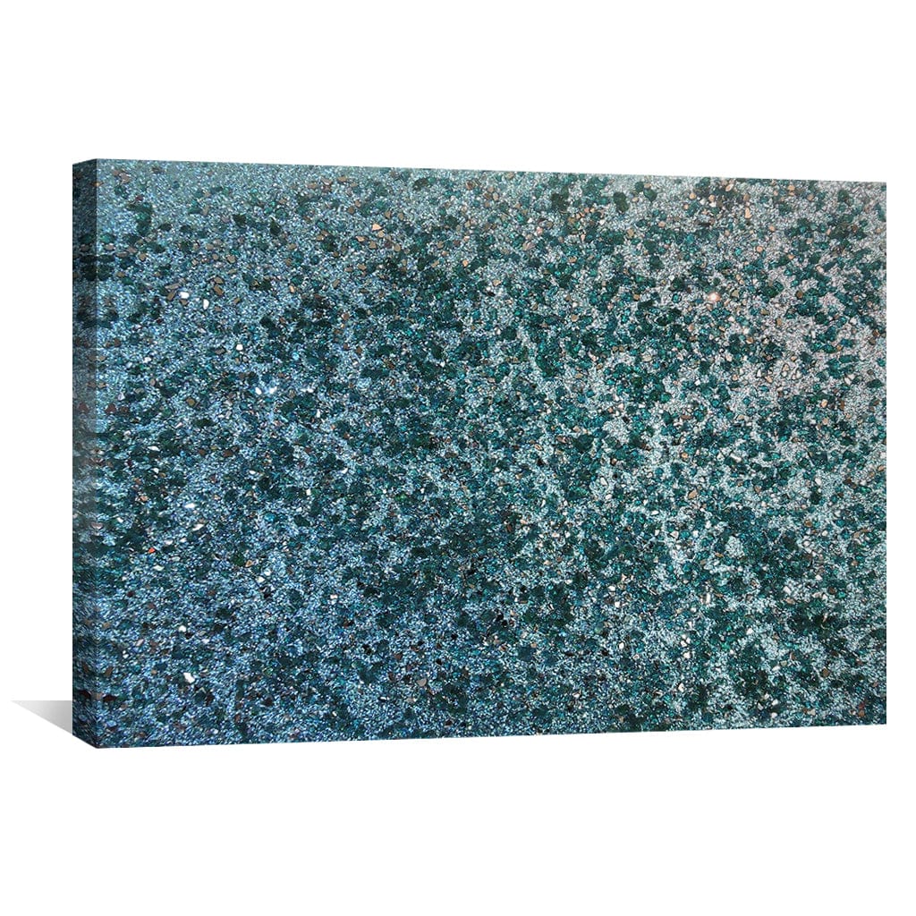 Turquoise Glam Canvas Art Clock Canvas