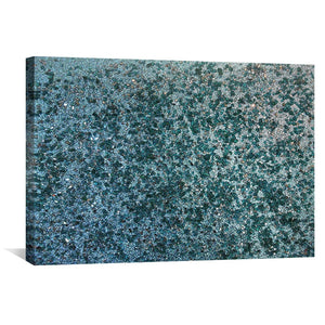 Turquoise Glam Canvas Art Clock Canvas