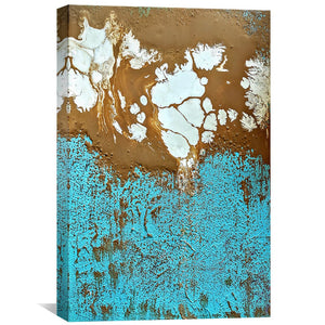 Turquoise Shore Canvas Art Clock Canvas