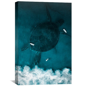 Turtle Canvas Art Clock Canvas