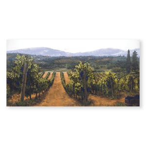 Tuscan Vinyard Canvas Art Clock Canvas