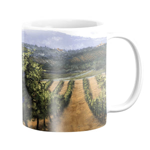 Tuscan Vinyard Mug Mug White Clock Canvas