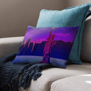 Twilight Liberty Cushion Cushion Cushion Landscape Clock Canvas