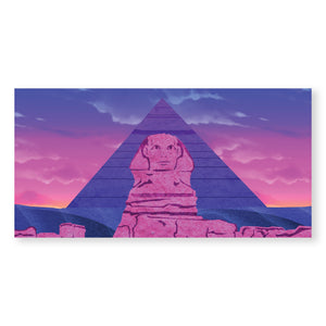 Twilight Sphinx Canvas Art Clock Canvas