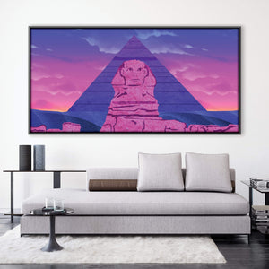 Twilight Sphinx Canvas Art Clock Canvas