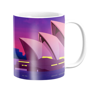 Twilight Sydney Mug Mug White Clock Canvas