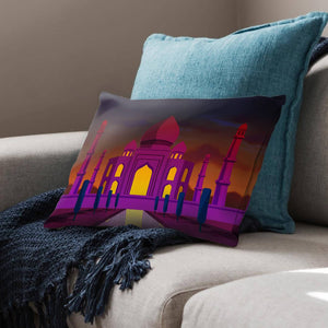 Twilight Taj Mahal Cushion Cushion Cushion Landscape Clock Canvas
